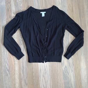 Black cardigan